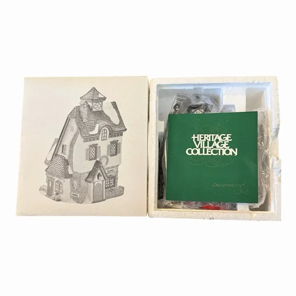 Vintage 1991 ORIGINAL Dept 56 “Neenees Dolls and Toys” Handpainted NEW Retired